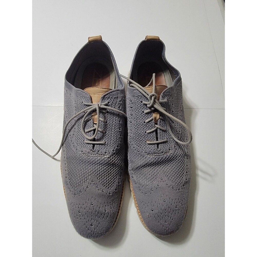 Cole Haan Zerogrand Wingtip Oxfords Ironstone Gray Stitchlite C24944 Men Sz 11.5